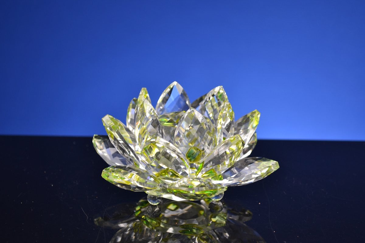 Luxe Kristallen Lotus Bloem voor op tafel