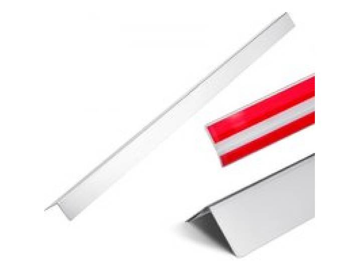 VEVOR Cornière Protection d'Angle Murale en Acier Inoxydable 50 x 50 x 1217 mm Lot de 10 Angle 90° avec Ruban Adhésif, Protection Contre les Chocs pour Mur de Salon, Cuisine, Bureau, Espaces Publics