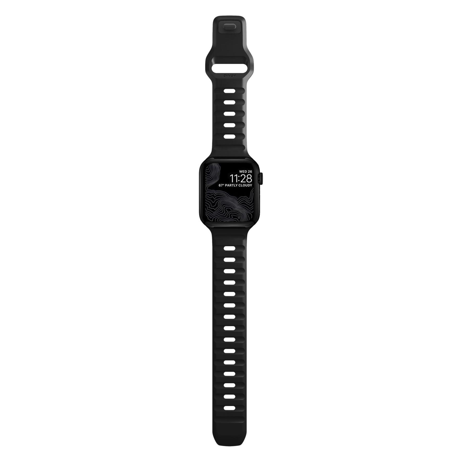 Nomad Sport Strap V2 41mm/40mm/38mm Black (38 mm, 40 mm, Kautschuk, Kunststoff, Rubber) (NM1A310000)