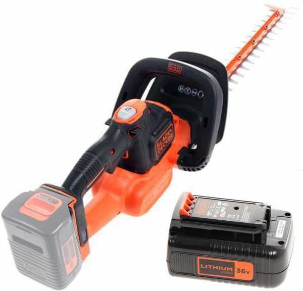 Black & Decker Akku Heckenschere Black+Decker BCHTS3625L1 - 36V 2,5 Ah - Schwert 55cm