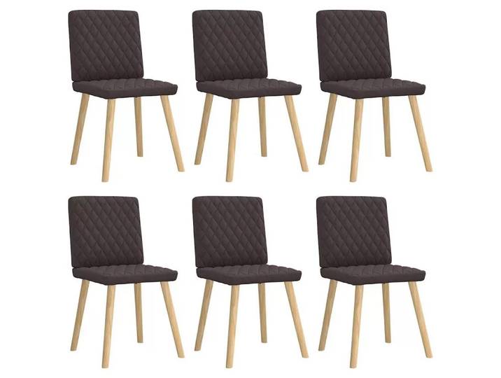 VidaXL - Esszimmerstuhl gewebe, One Size, Kühles Braun