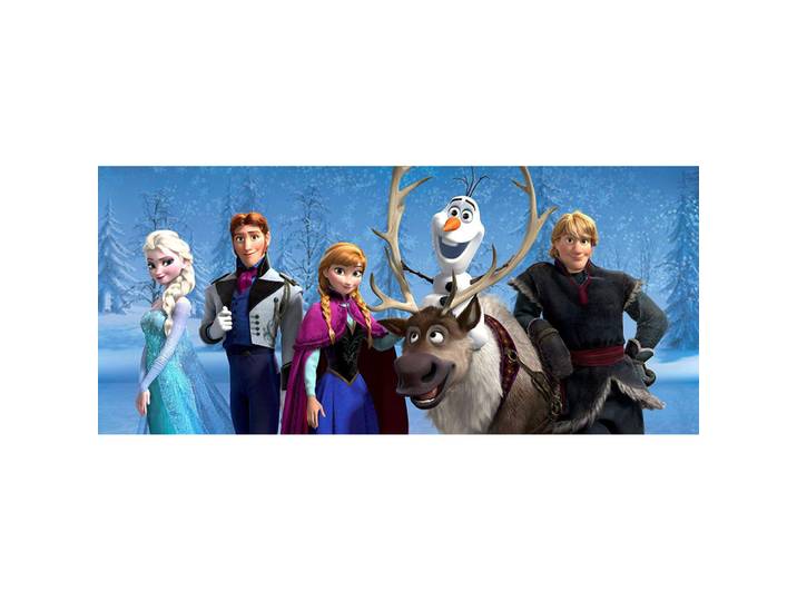 Ag Art - Poster Géant La Reine Des Neiges Disney Frozen Intisse 202x90 Cm