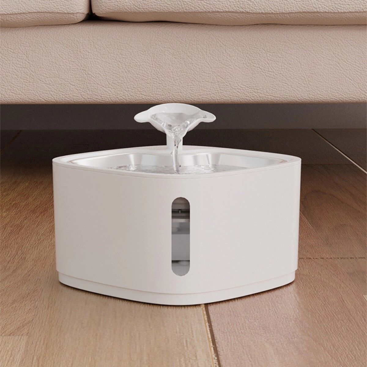INF Automatischer Trinkbrunnen für Haustiere – Standard Edition, 2.4l, 4-stufige Filtration, leise Pumpe, Type-C-Betrieb,