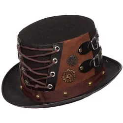 Metamorph Steampunk Zylinder mit Schnürung