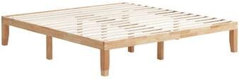 Costway 14 Inch King Size Wood Platform Bed Frame-Natural