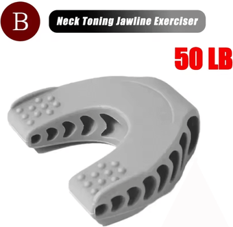 Inspire Curations Jaw Exerciser And Neck Toning Trainer Jawline Exercise Tool For Facial Muscle Workout grey