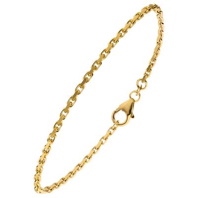 Goldarmband JOBO "Armband Ankerarmband 2 mm 18,5 cm", gold (gelbgold 333), Armbänder, Damen, Gelbgold 333, Goldarmband, 333 Gold massiv