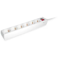Equip 6fach Verteiler mit Schalter Mehrfachsteckdose Schuko