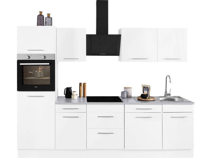 wiho Küchen Küchenzeile Ela, Breite 280 cm, Soft-Close-Funktion, höhenverstellbare Füße