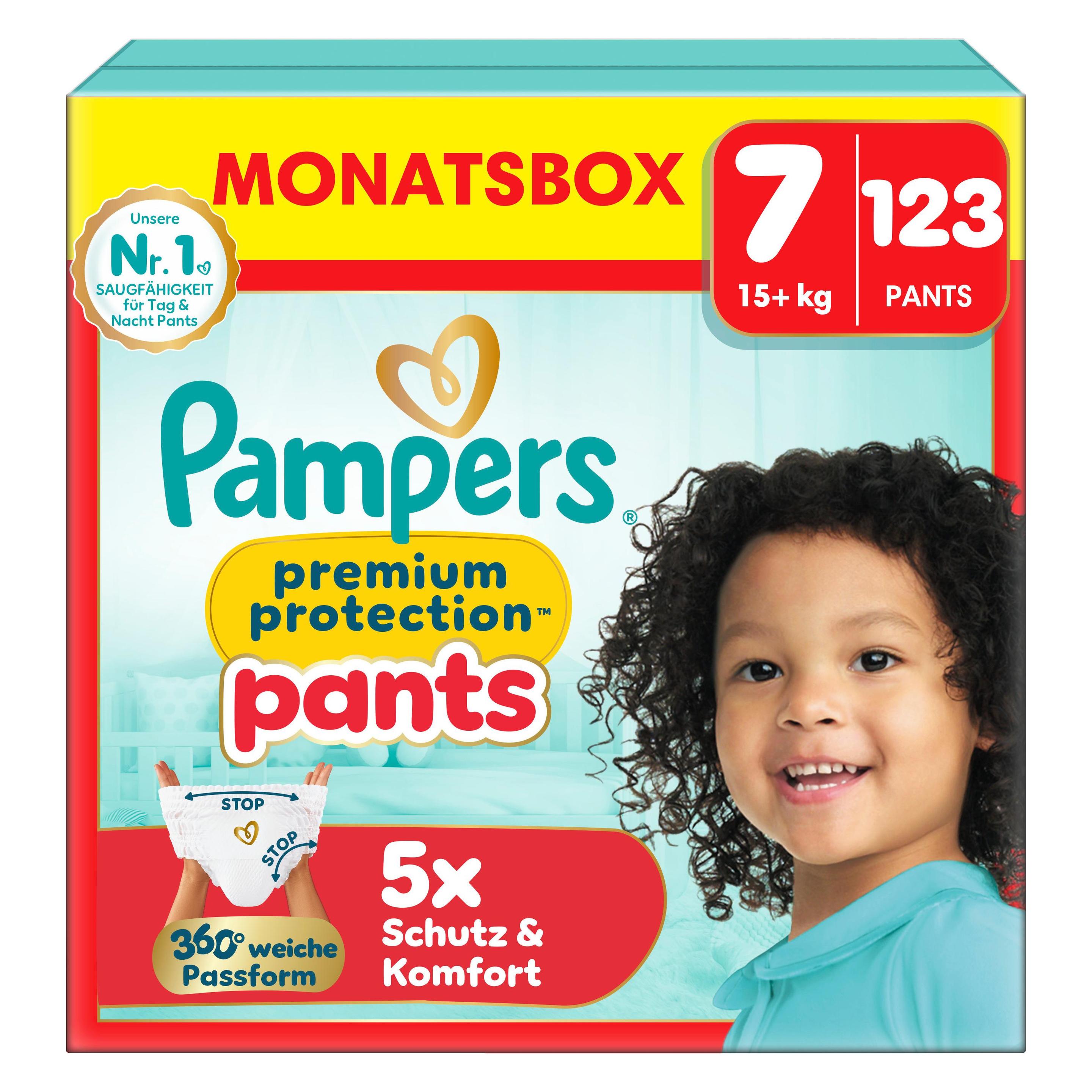 Pampers Premium Protection Pants (Gr. 7, Monatsbox, 123 Stk.) (8006540759059)