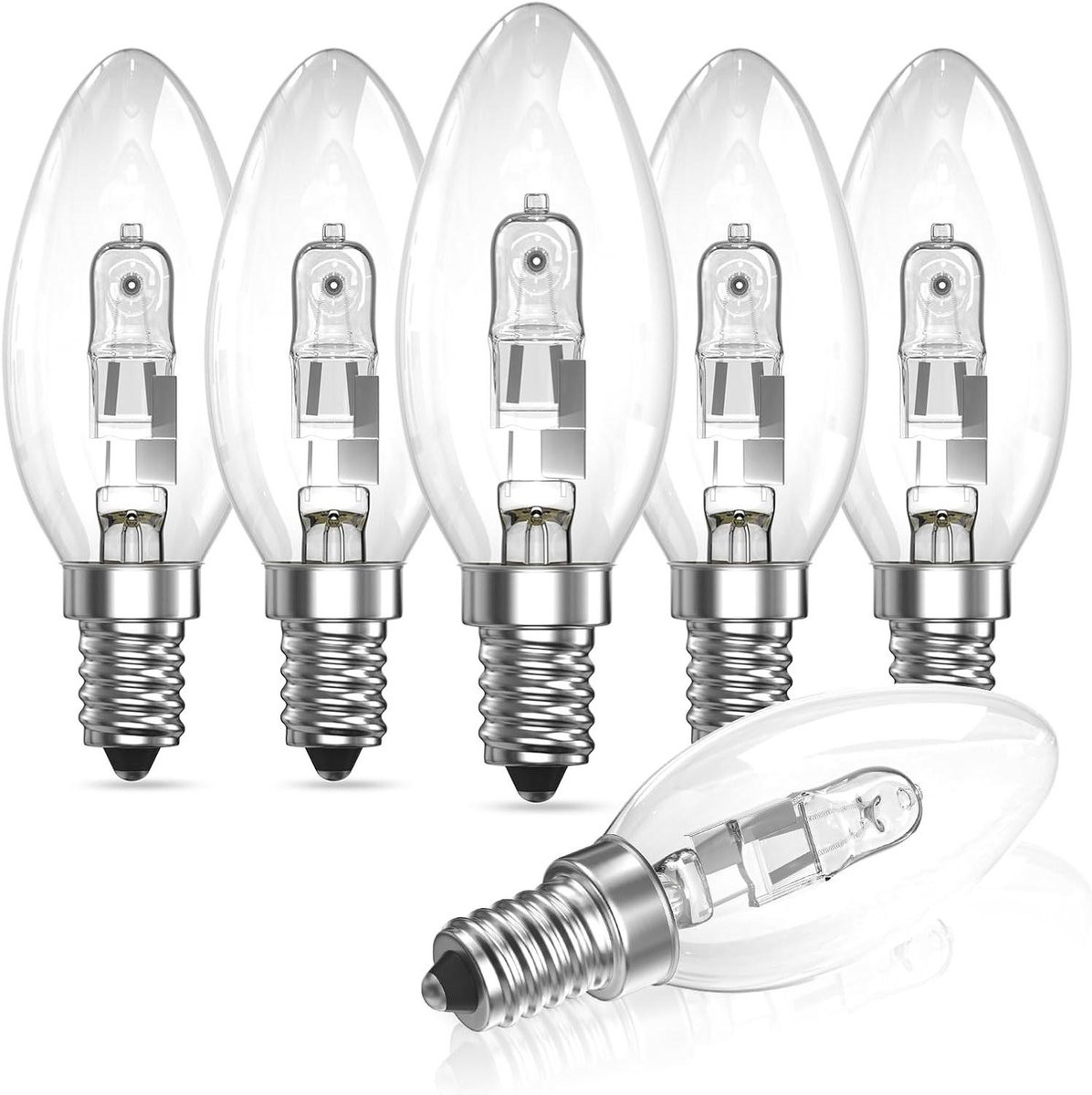 6 stuks E14 LED Kaarslampen Warm Wit - Dimbare Edison Sfeerverlichting