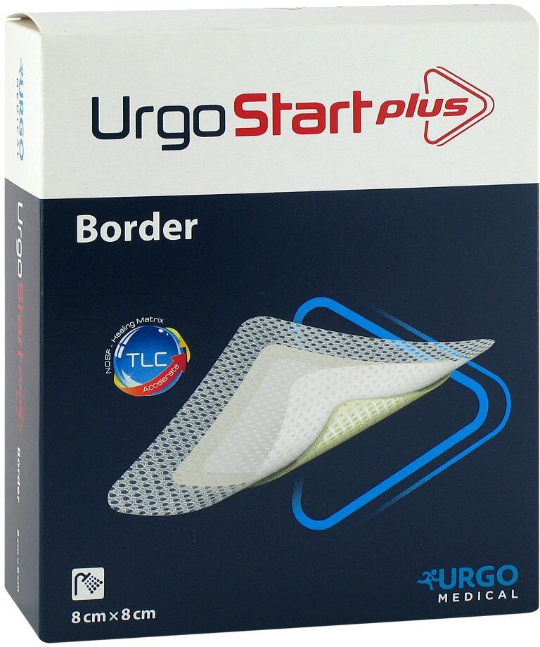 Urgostart Plus Border 8x8 cm Wundverband