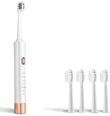 Everyday Crate AquaSmile Sonic Electric Toothbrush For Adults USB Rechargeable Waterproof Oral Care Brush white