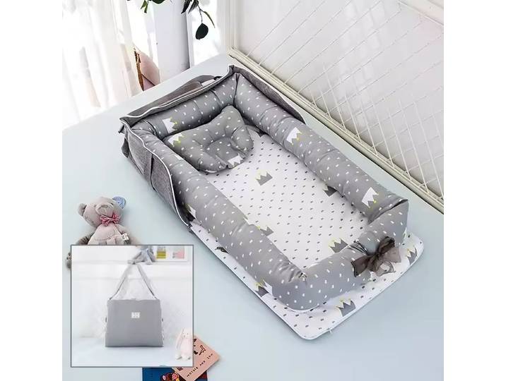 Nouveau berceau en coton pour nourrisson, panier de naissance, lit de bébé portable, nid douillet pour garçons et filles, sac de voyage, coussin de lit, cadeau