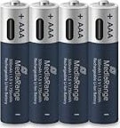 MediaRange USB-C Li-Ion Micro AAA, 1,5V, 500 mAh, 4 Stück