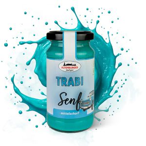Altenburger Senf Trabi Senf mittelscharf, fein, ohne Konservierungsstoffe, im Glas, 200 ml