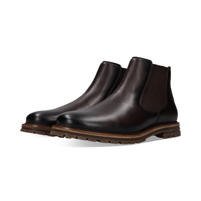 Chelseaboots SALAMANDER "Speyer Comfort", Herren, Gr. 42, Textil, braun, Nappaleder, Schuhe Chelseaboots, Schlupfboots, Stiefelette, Business-Boots mit Stretcheinsätzen