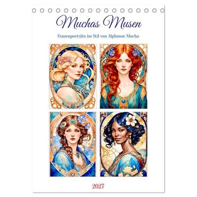 Muchas Musen (Tischkalender 2027 DIN A5 hoch), CALVENDO Monatskalender