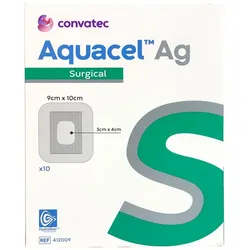 Aquacel Ag Surgical 9x10 cm Verband 10 St