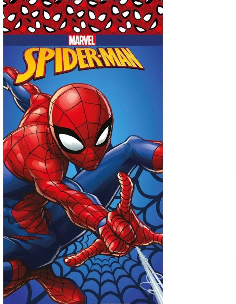 Spiderman strandlaken Action Web Jav sneldrogend polyester, 70 x 140 cm