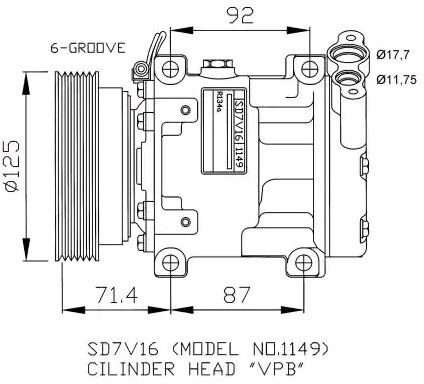 NRF 32267 Air conditioning compressor