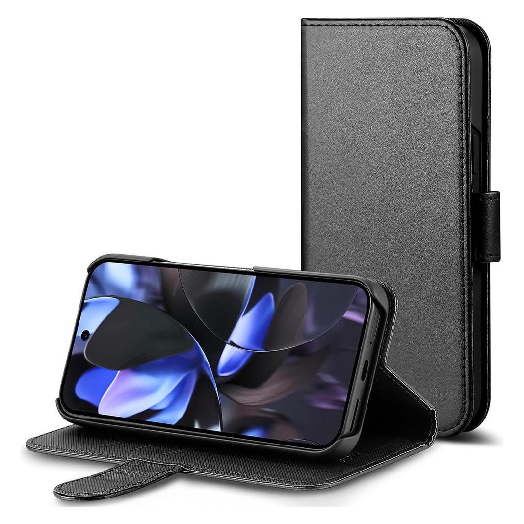 SIGN Wallet Cover for Google Pixel 9A - Black (Google Pixel 9a) (SN-PFGo9a)