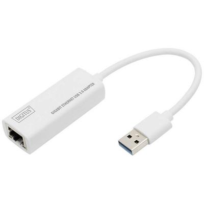 Digitus Netzwerk, USB 3.2 Gen 1 (USB 3.0) Adapter [1x USB 3.0 Stecker A - 1x RJ45] DN-3023 20.00 cm Geschirmt