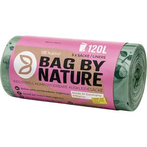 BIOvative Müllsäcke PRODUCTS, 120 Liter, Bio-Müllsäcke, stark, grün, 5 Stück