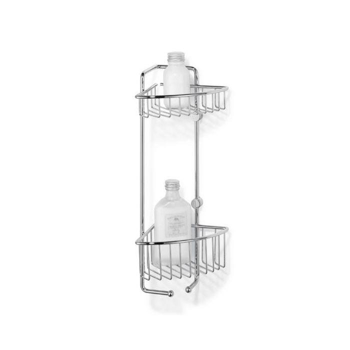 Giese Big-Set Duschkorb 3002202 werkzeuglos abnehmbar, 2 Haken, 2 Körbe