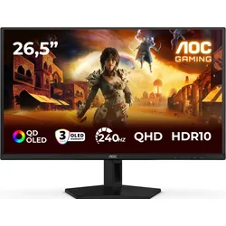 AOC Q27G41ZDF QD OLED Gaming Monitor 27 Zoll QHD OLED Monitor, 240Hz, 0.03ms, Adaptive Sync, G-Sync Compatible, HDR10 (2560x1440, HDMI 1x 2.0, DP 1x 1