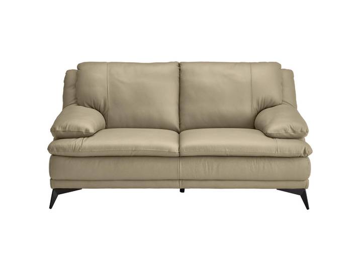 Novel 2-Sitzer-Sofa, Fango, Metall, Echtleder, Rindleder, 178x92x98 cm, Wohnzimmer, Sofas & Couches, Sofas, Ledersofas