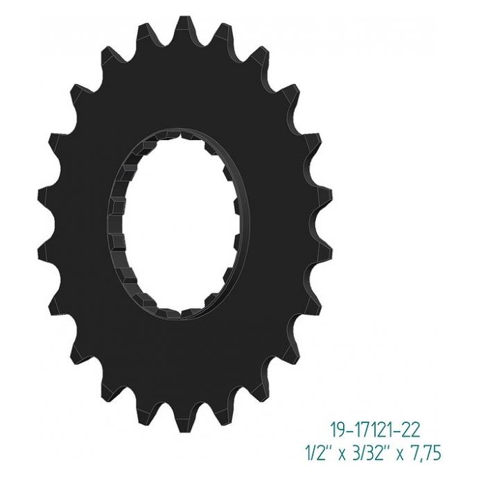 Esjot Ritzel für Bosch E-Bike Offset Version 22 Zähne SB-Verpackung,22 Zähne (22) (19-17121-22)