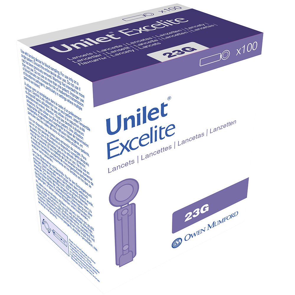 Unilet Excelite 23 G Lanzetten 100 St