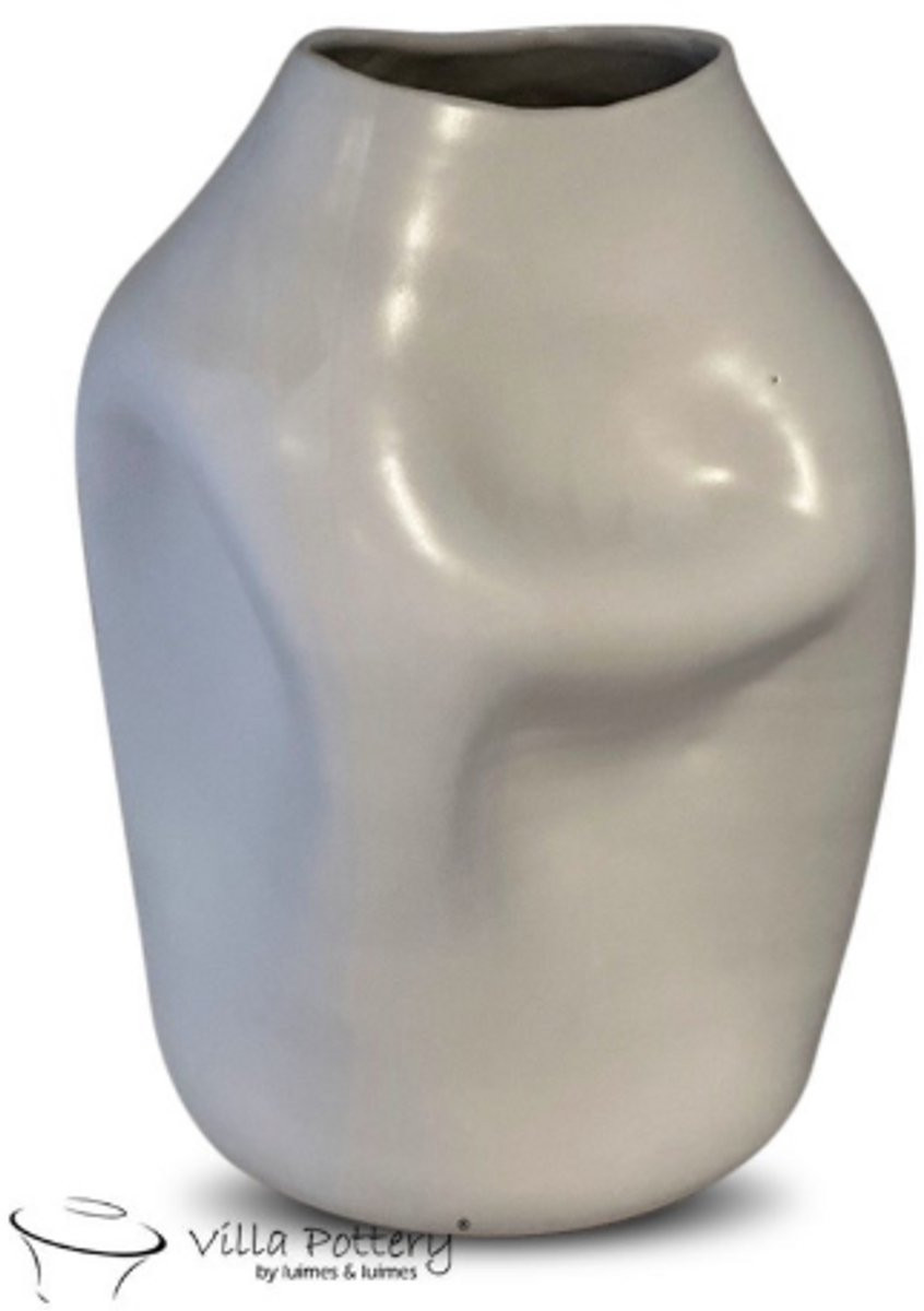 Villa Pottery Keramische Vaas Soft Chalk White Matt High Fired