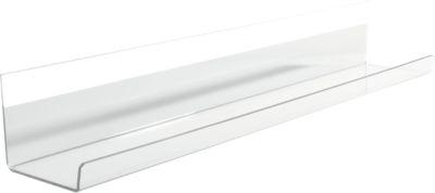 SIGEL Stifteschale Artverum, für Magnettafeln/Magnetboards/Whiteboards/Plantafeln, mit Klebestreifen, Acryl, glasklar, 1 Stück