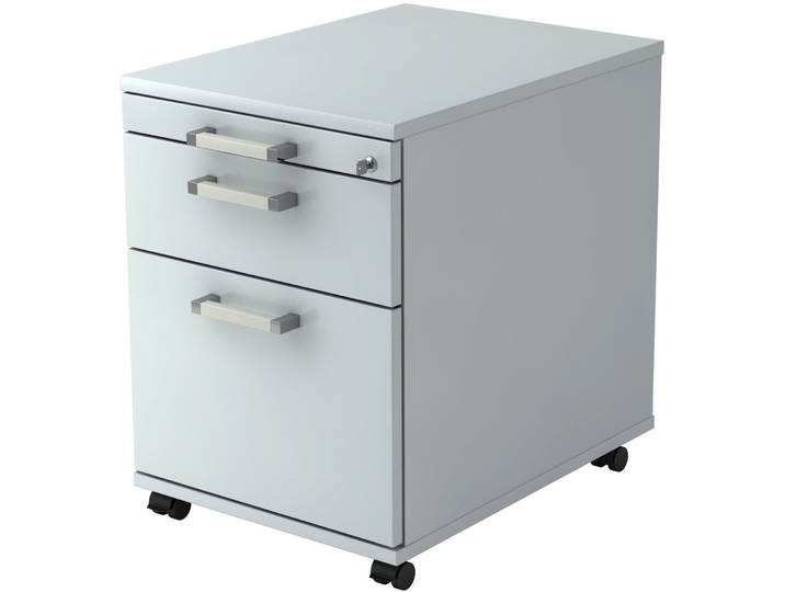 Rollcontainer Office grau Holzwerkstoff B 42.8 H 59 cm - Rollcontainer