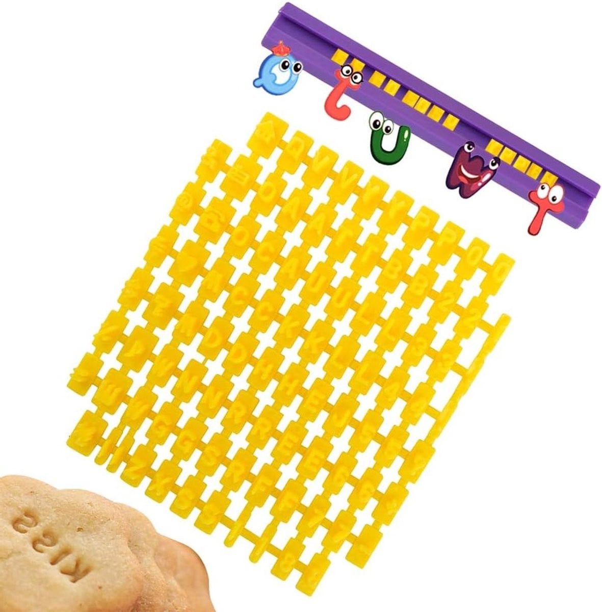Set van 93 Cookie Stempels voor Bakken, Fondant en Icing - Alphabet en Nummer Embosser voor Taarten en Koekjes
