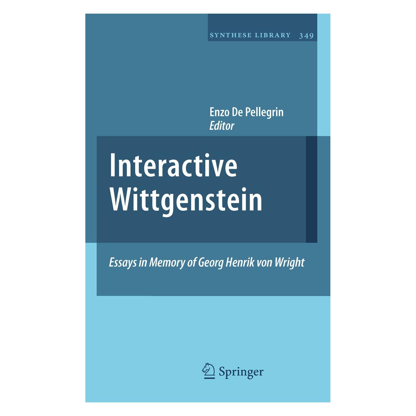 Springer Interactive Wittgenstein (Englisch, Hardcover, Enzo De Pellegrin) (9781402099083)