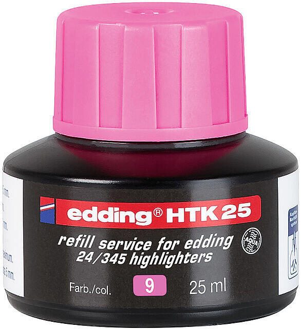 edding HTK 25 Nachfülltinte rosa 4-HTK25009