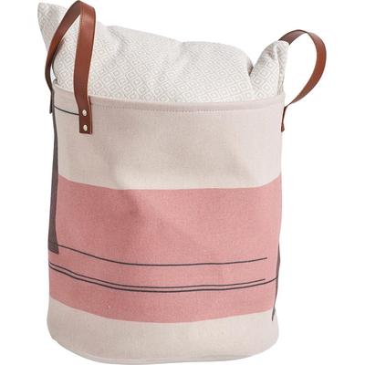Aufbewahrungskorb ZELLER PRESENT "Modern", beige (natur), B:35cm H:40cm, Leinen, Aufbewahrungsboxen, aus hochwertiger Leine hergestellt