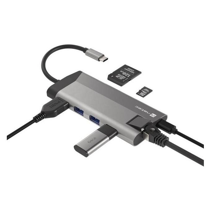 Genesis NATEC multiport Fowler Plus USB-C (USB-C, 8 Ports) (NMP-1690)