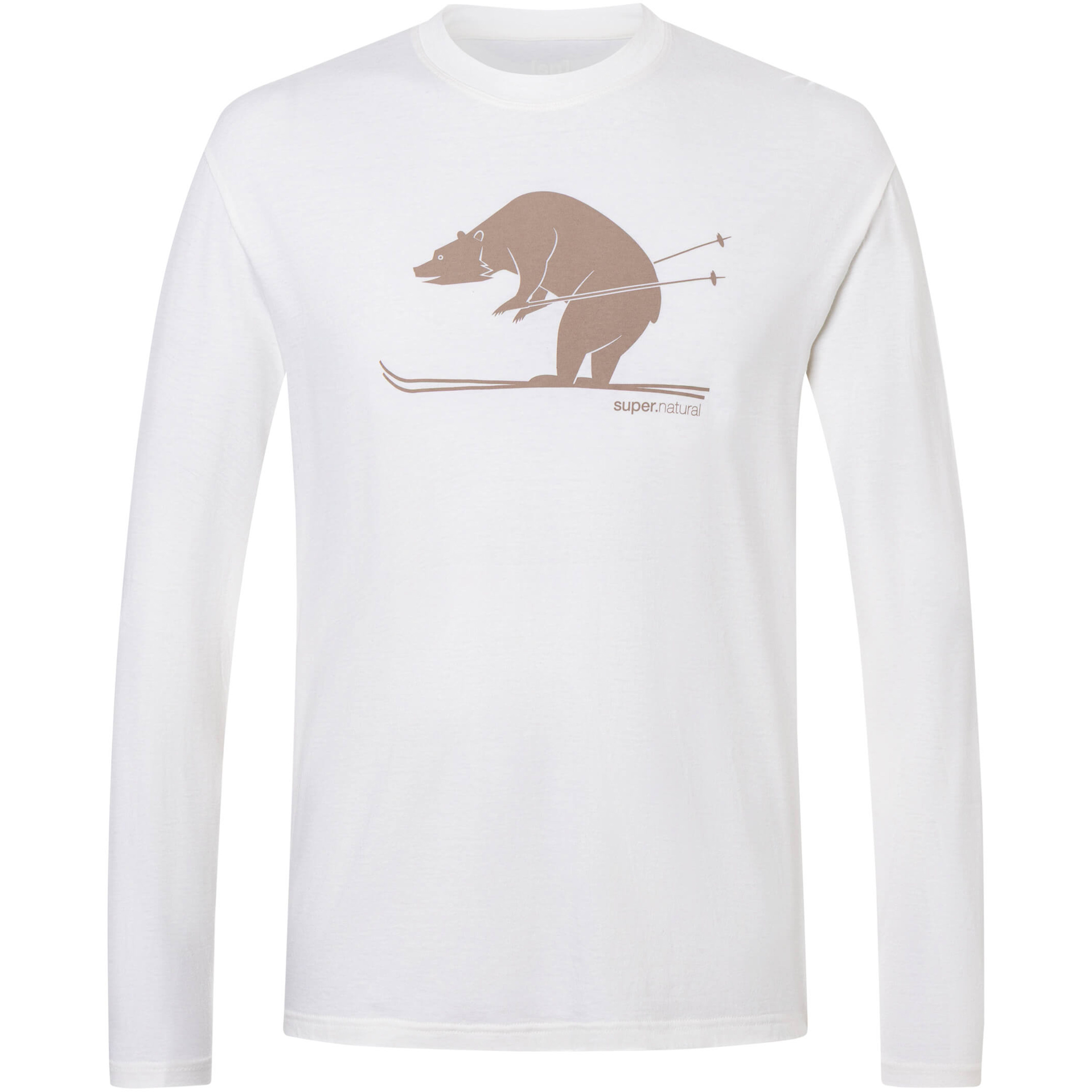 Super.Natural Ski Karl C Herren Longsleeves weiss Größe M Lifestyle Hautfreundlich Merinowolle
