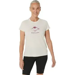 ASICS Damen T-Shirt FUJITRAIL LOGO SS TOP, Größe M in Grau Grau