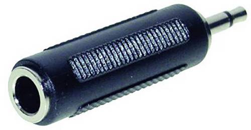 TRU Components Klinken-Adapter Klinkenstecker 3.5mm - Klinkenbuchse 6.35mm Stereo
