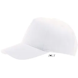 SOLS Unisex 5-Panel Kappe Klassische Cap 88119 white one size