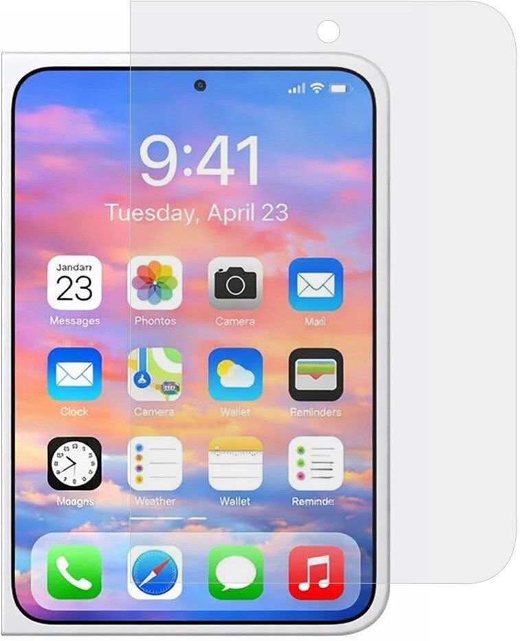 INCOVER iPhone Duo Skærmbeskyttelse Hydrogel Film - Gennemsigtig