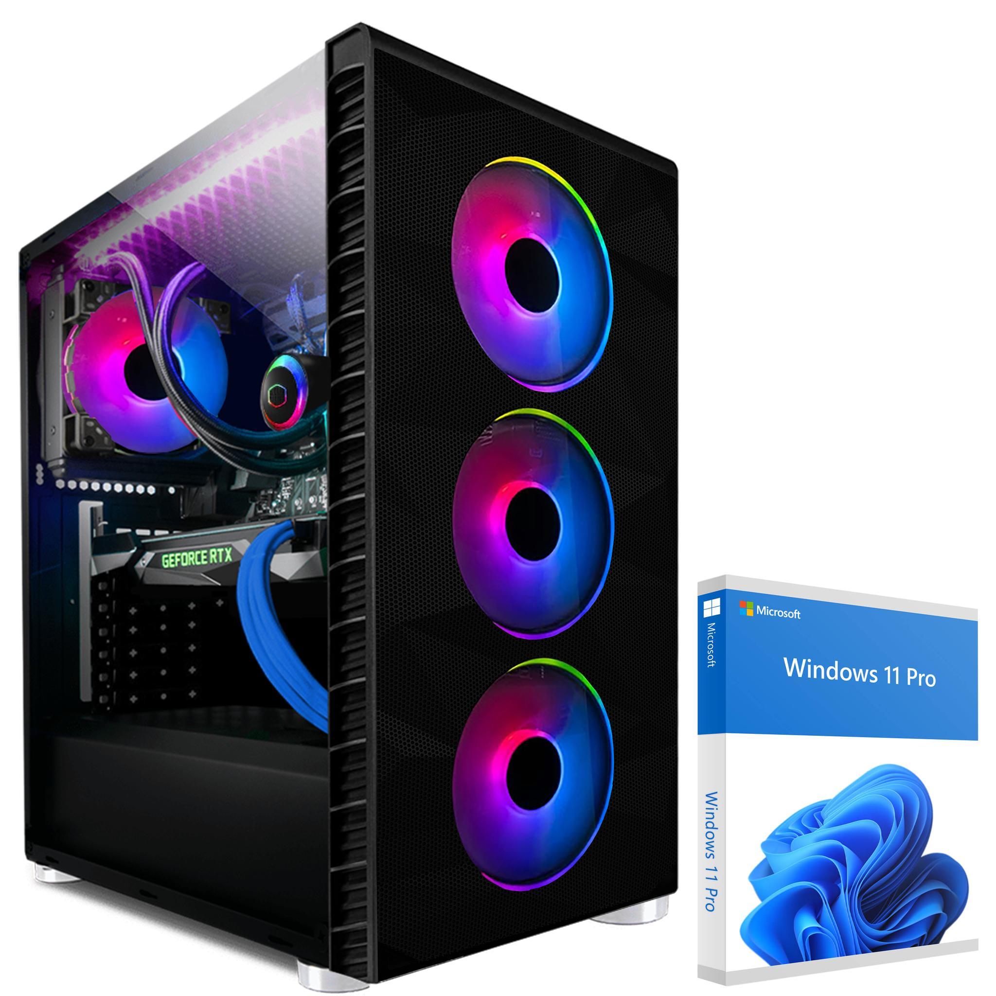 KRAFTPC High End Gaming-PC AMD Ryzen9 5950X - GeForce RTX5070 12GB - 1TB M.2 NVMe SSD - 32GB DDR4 - Win11 - WLAN - Gamer PC Desktop PC Gaming Computer