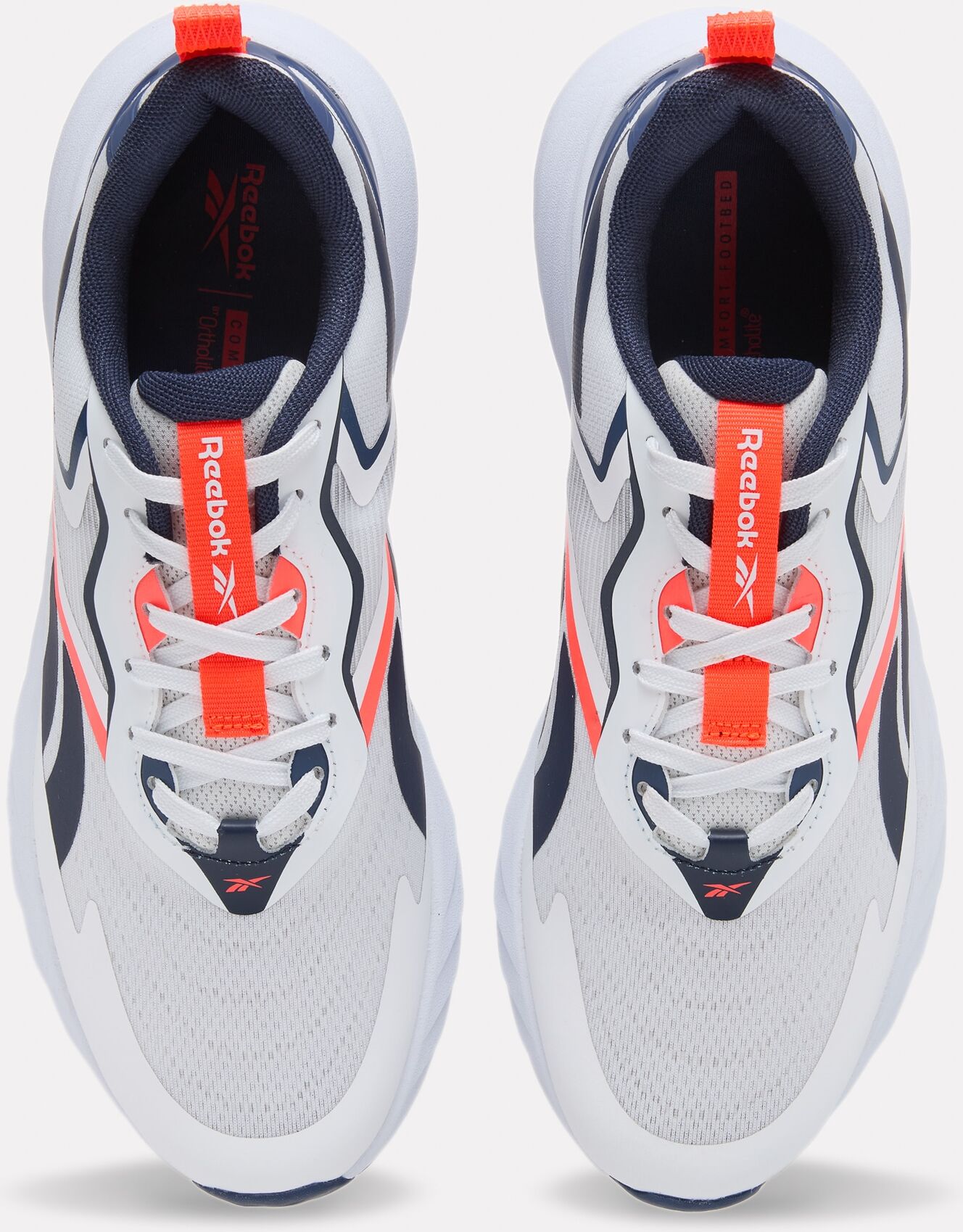 Laufschuh REEBOK "VERSE", Herren, Gr. 41, weiss (weiß, legacy blau, neon cherry), Synthetik, Textil, Schuhe Laufschuh weiß, legacy blau, neon cherry 41