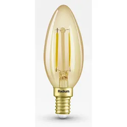 RADIUM LED Filamentlampe ESSENCE AMBIENTE LUX Kerzenform, C22, E14, 2,5W, 2400K, 220lm, gold RA42819840