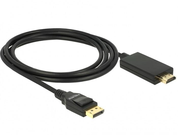 DeLOCK Kabel DisplayPort 1.2 zu High Speed HDMI-A 2m 85317